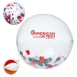 16" Red, White and Blue Confetti Beach Ball
