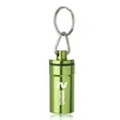 Metallic Aluminum Pill Bottle Keychain