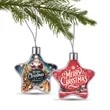 3" Clear Star Full Color Aluminum Sheet Ornament
