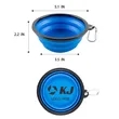 12 OZ Silicone Collapsible Pet Bowl With Carabiner