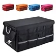 66L Large Car Trunk Organizer with Lid