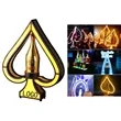 LED Lighted Ace Spades Bottle Stand