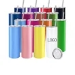 20 oz Straight Tube Ultra-thin Travel Stainless Steel Cup
