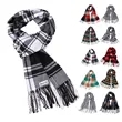 Fashionable British-Style Plaid Men's Cashmere-Like Scarf