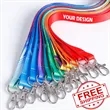 3/4" Polyester Custom Printed Lanyard with hook/Clip