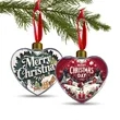 MDF Full Color Clear Heart Ornament
