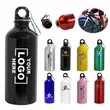 22oz Aluminum Sports Water Bottle with Carabiner