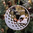 Custom Engraved Acrylic Golf Ball Ornament