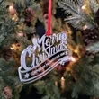 Custom Engraved Acrylic Merry Christmas Ornament