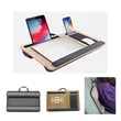 Bamboo Platform Laptop Lap Desk with Mouse Pad Holder