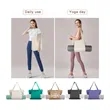 Custom Women Fitness Round Canvas Yoga Mat Carry Tote Bag