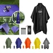 3 in 1 Reusable Waterproof Rain Poncho With 4 Ground Nails