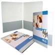 9" x 12" Presentation Folder w/ Rounded Upper Corners 4/0