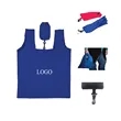 Large Reusable Polyester Folding Grocery Tote Bag