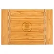 12" x 8 1/4" Bamboo Cutting Board w/ Butcher Block Inlay