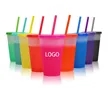 Mood Color Changing Stadium Cup with Lid & Straw