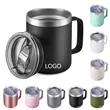 12 OZ. Stainless Steel Insulated Coffee Mug With Lid