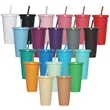 Plastic Cute Cups With Lids And Straws Bulk For Iced Coffee