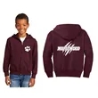 ADULT Maplewood Maroon Zip-Up Hoodie