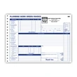 Plumbing Work Orders / Invoices, Side-Stub, Horizontal