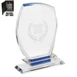 Blue Accent Crystal Glass Awards