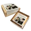 Tumbled Tile-4" Square-Set of 4 with holder (In Gift Box)