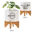 Ceramic Planter & Mint Seeds Kit