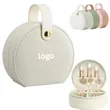 Portable Buckle Leather Jewelry Box