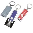 Mini Rectangular Flashlight w/Swivel Key Chain