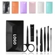 7Pcs Nail Clipper Set Pedicure Tools With Plastic Box