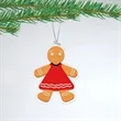 Holiday Gingerbread Woman Acrylic Christmas Ornament