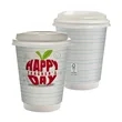 12 oz Teacher Full Color Paper Cup With Lid
