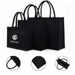 Large capacity portable fashion waterproof jute tote bag
