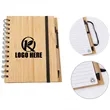 ECO-Friendly Spiral Bamboo Cover Notebook with pen