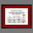 IQ Individualized Quality 19" x 23" red mat