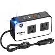 200W Car Power Inverter DC 12V to 110V AC Plug Adapter O