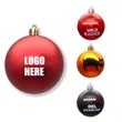 2.4 Inch Logo Printed Plastic Christmas Ornament