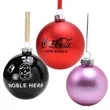 3 inch Glass Christmas Ornament with Custom Logo