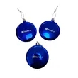 3 Inch Plastic Disc Shaped Christmas Ornament