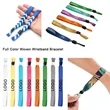 Disposable Full Color Fabric Bracelet Woven Wristbands