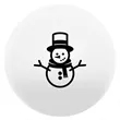 Snowman Round Stress Ball