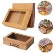Easy Assembly Kraft Paper Catering Boxes Window Lids