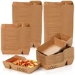 Disposable Kraft Nacho Boat Tray  2 Compartment