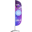 Custom Digital Printed Feather Flags - 8' x 2'