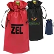 Non-Woven Bottle Drawstring Bags w/ Custom Imprint