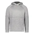 Holloway 223780.107.2XL Ladies All-Pro Performance Fleece Hoodie, Navy Heather & Silver - 2XL - View #3