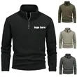 Autumn Stand-Up Collar Hoodie Men's Pullover Jacket