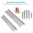 Silver Steel Pet Comb