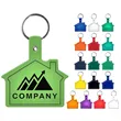 Promotional Soft Squeezable Key Tag - House Shaped