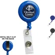 Quick Ship Full Color Round Badge Reel with Belt Clip